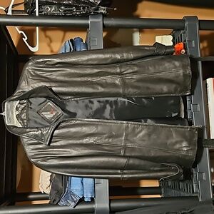 Leather coat